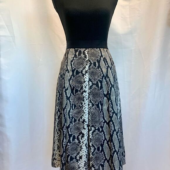 Jones New York Collection gray snake print Skirt Sz 4 - Picture 4 of 12